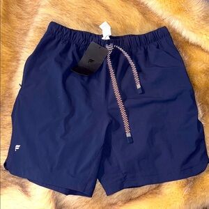 New FABLETICS MENS UNLINED TRAINING The One Short Stretch 7" Navy Blue